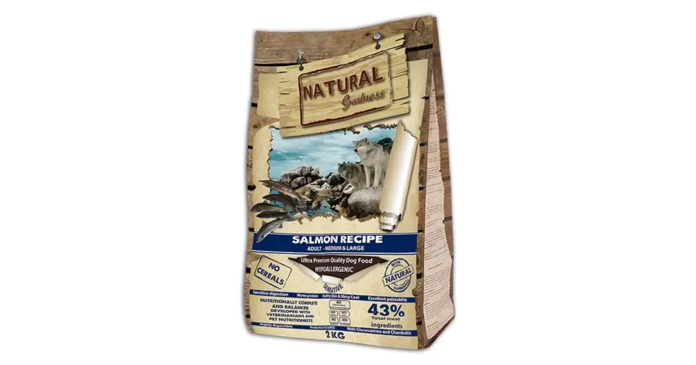 Přímo Od Výrobce Natural Greatness Salmon Recipe Medium,Large /losos/ 2 kg