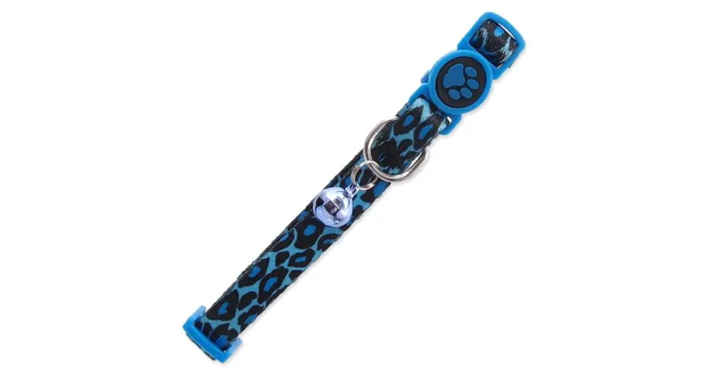 Obojek ACTIV CAT nylonový leopard modrý 1ks Víkendová Akce