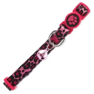 Obojek ACTIV CAT nylonový leopard růžový XS 1ks Vysoce Kvalitní