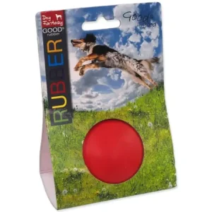 DOG FANTASY míč gumový házecí červený 6 cm 1ks Nová Kolekce