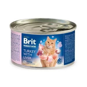 Brit Premium Cat by Nature konzerva Turkey&Liver 200g Tovární Cena