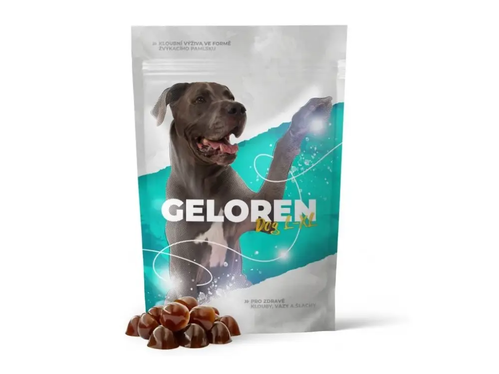 Vysoce Kvalitní Geloren L-XL kloubní výživa pro velké psy 420g (60ks)