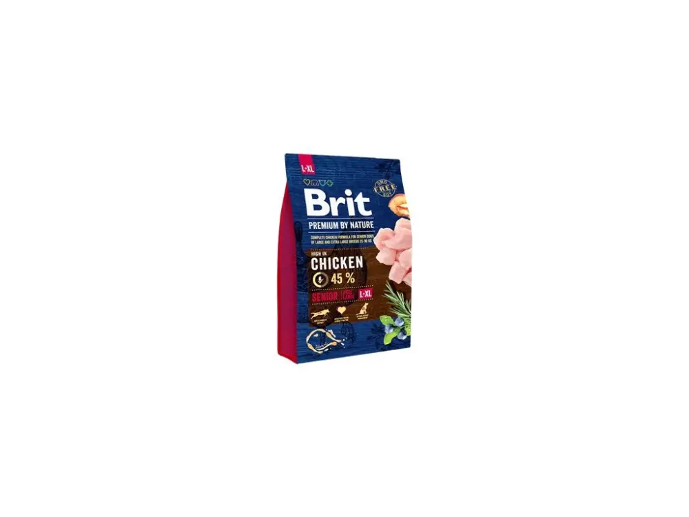 Brit Premium Dog by Nature Senior L+XL 3kg Levný
