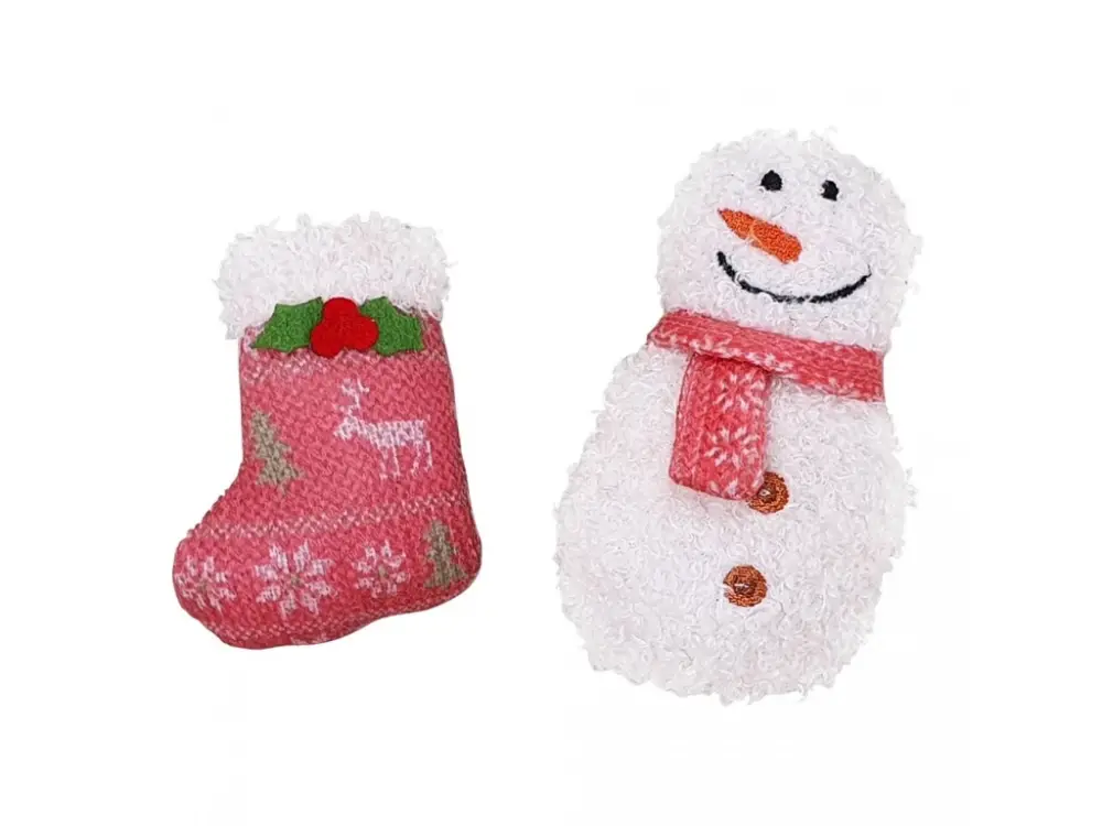 Levný Nobby Vánoční plyšové figurky s Catnipem 2 ks, 8+10 cm