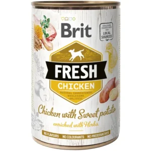 Kup Teď Brit Dog Fresh konzerva Chicken with Sweet Potato 400g