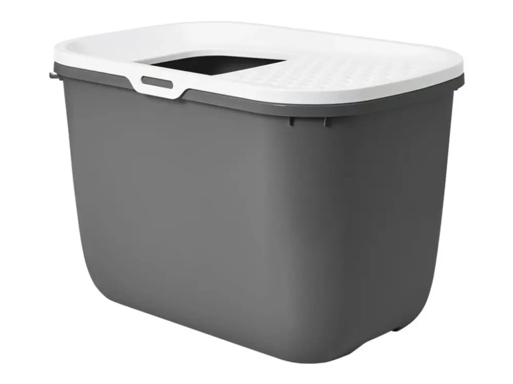 Savic Hop In toaleta pro kočky s horním vstupem antracit 59x39x38cm Expresní Doručení