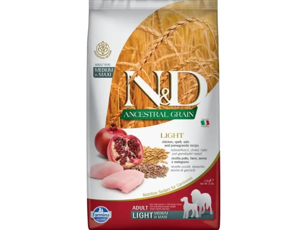 Cenový Hit N&D LG DOG Adult M/L Chicken & Pomegranate 2,5kg