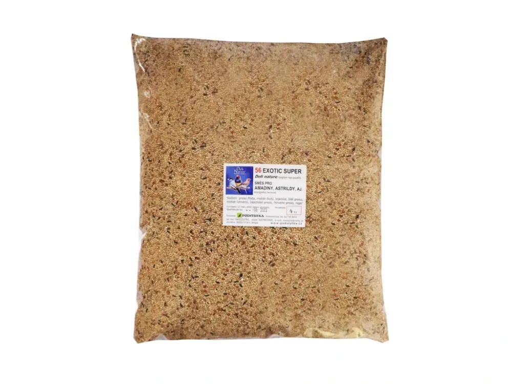 Krmivo pro Ptáky DELI N 56 Exotic Super 4kg Pouze Dnes