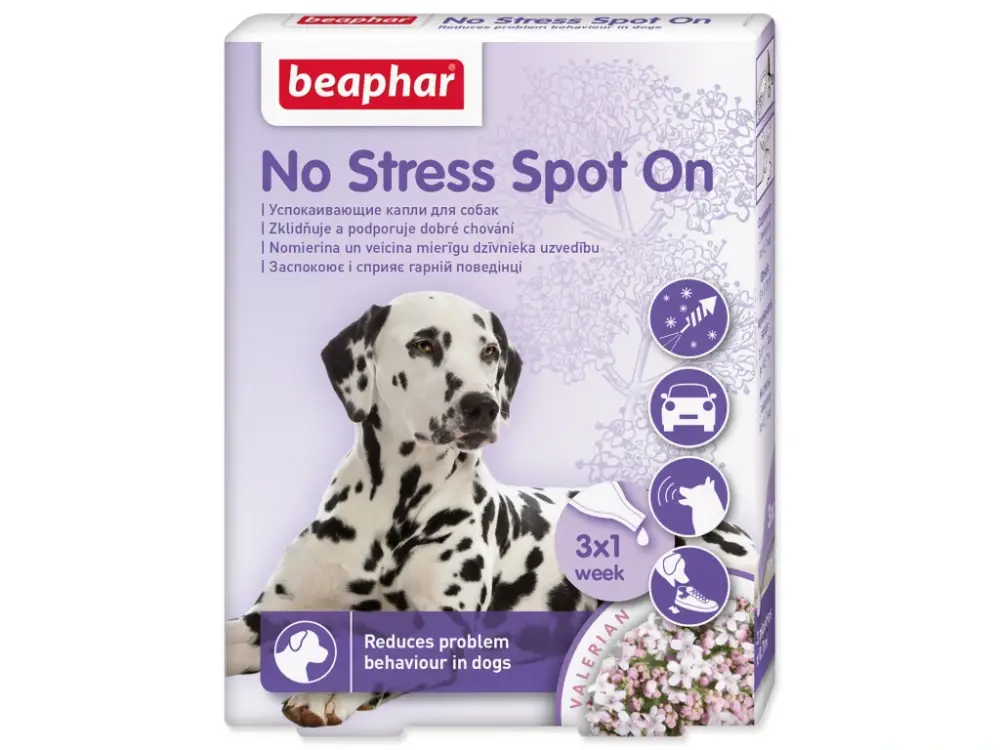 Novinka BEAPHAR No Stress Spot On pro psy 2,1 ml