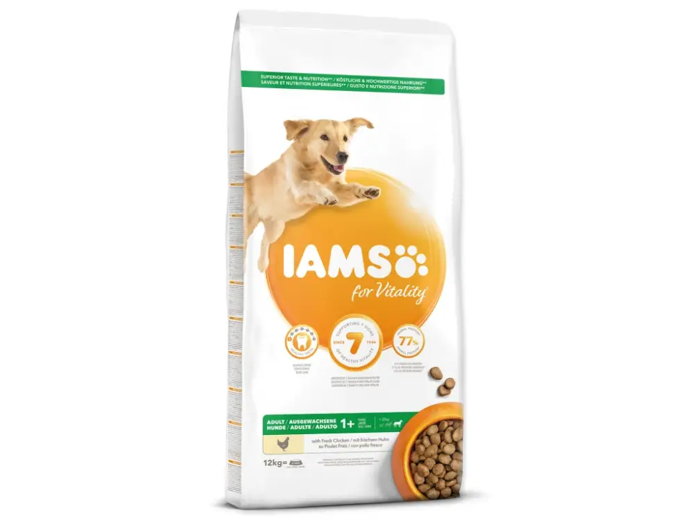 Autentický IAMS Dog Adult Large Chicken 12 kg