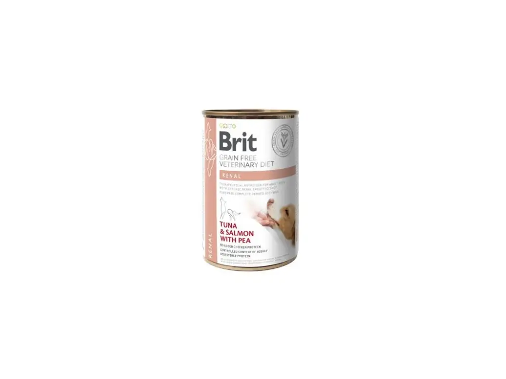 Cenově Výhodný Brit Veterinary Diet Dog GF konz. Renal 400g