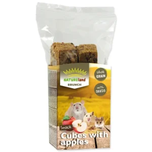Pochoutka NATURE LAND Brunch celozrnné kostky s jablkem 90 g Nejlepší Volba