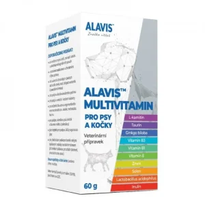 Autentický ALAVIS Multivitamin pro psy a kočky 60 g