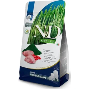 N&D SPIRULINA DOG Puppy M/L Lamb & Wolfberry 2kg Dokud Zásoby Vydrží