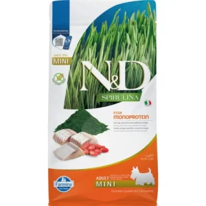 N&D SPIRULINA DOG Adult Mini Herring & Wolfberry 2kg Nakupujte Hned