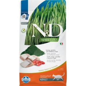 N&D SPIRULINA CAT Adult Herring & Wolfberry 1,5kg Nakupujte Hned