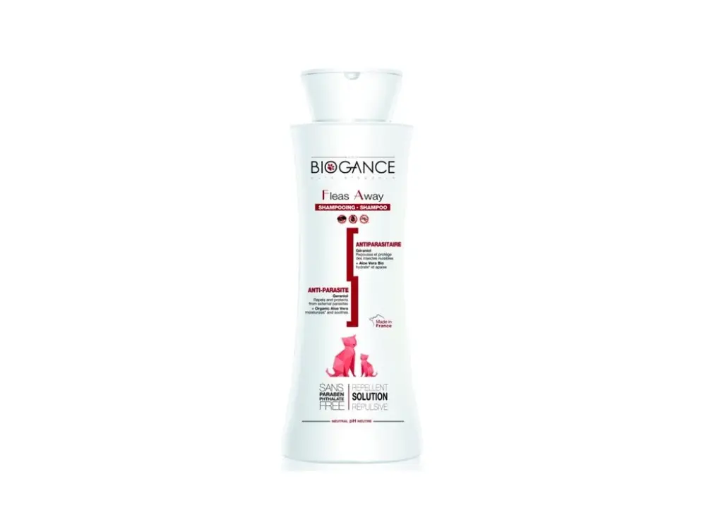 Dokud Zásoby Vydrží Biogance šampon Fleas away cat - antiparazitní 250 ml