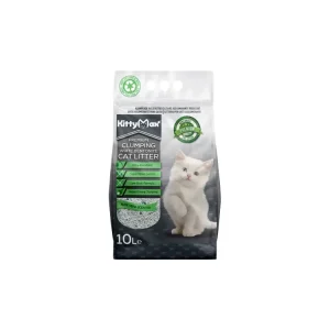 Akční Cena KITTYMAX hrudkující, bezprašný bílý bentonit ALOE VERA 10 l