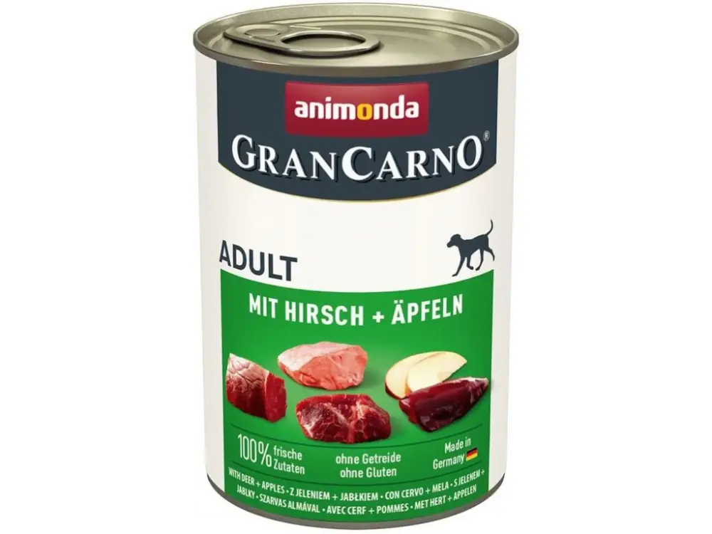 Tovární Cena GRANCARNO Adult jelen s jablky 400g