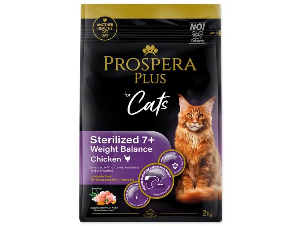 Nakupujte Hned Prospera Plus Sterilized 7+ Chicken Weight Balance 2kg