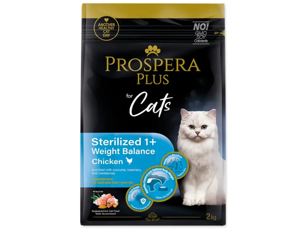 Prospera Plus Sterilized 1+ Chicken Weight Balance 2kg Ověřený