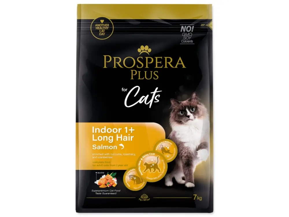 Prospera Plus Indoor 1+ Salmon Long Hair 7kg Kup Teď