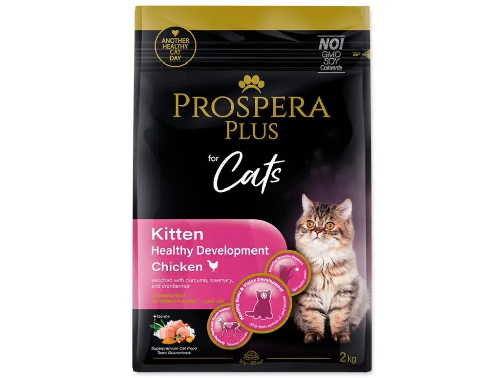 Prospera Plus Kitten Chicken Healthy Development 2kg Akční Nabídka