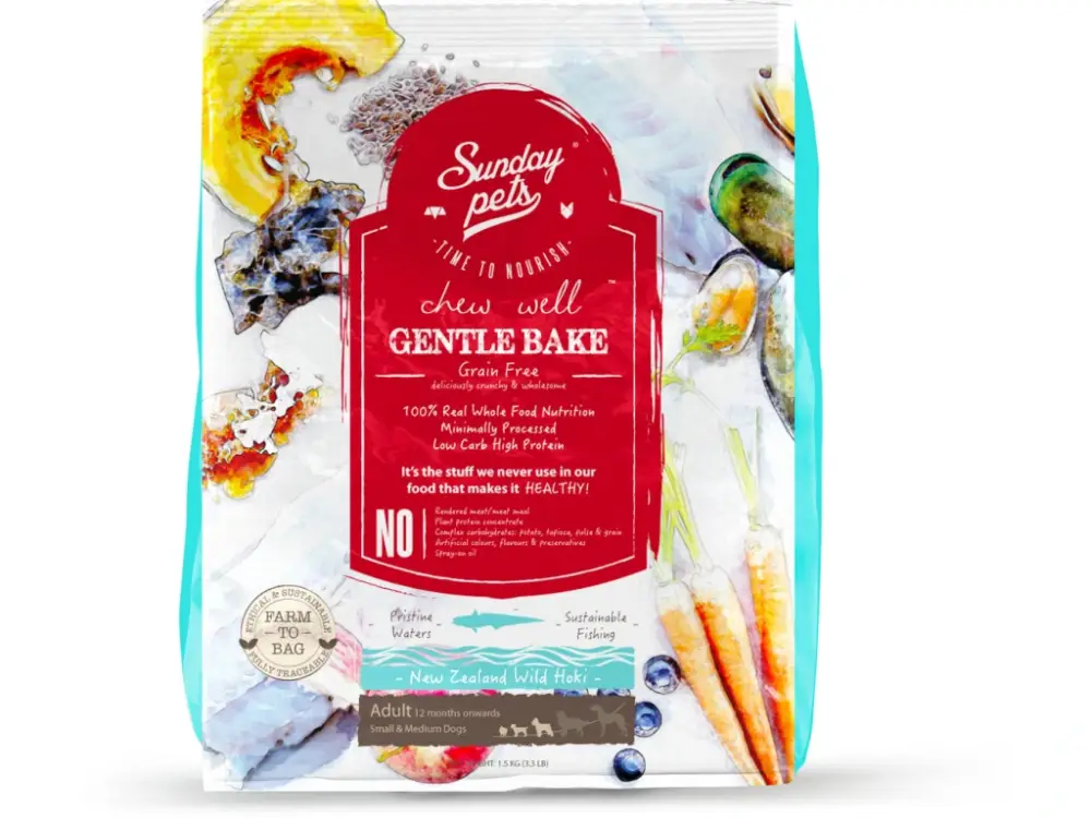 Zlevněný SundayPets Dog Gentle Bake Hoki Adult Small/Medium Breed 1,3 kg