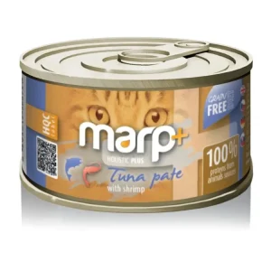 Nakupujte Hned Marp Holistic Plus konzerva pro kočky – Tuňákové paté s krevetami 70g