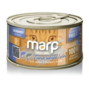 Nejlepší Cena Marp Holistic Plus konzerva pro kočky – Tuňák se sardinkami a borůvkami v želé 70g