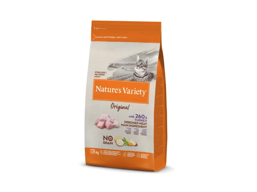 Nature´s variety original pro kočky s krůtím 1,25kg Akce