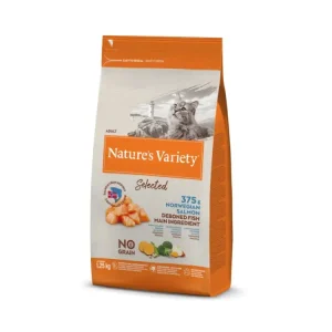 Nature´s variety selected pro kočky s lososem 1,25kg Výhodná Nabídka