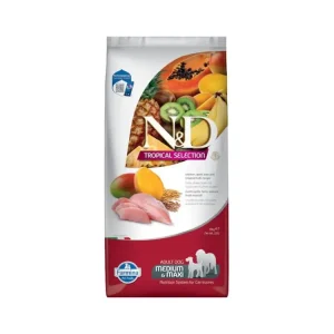 N&D TROPICAL SELECTION Dog LG Chicken Adult Medium & Maxi 10 kg Bezpečná Platba