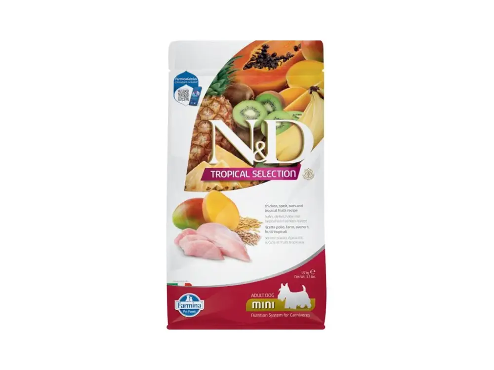 N&D TROPICAL SELECTION Dog LG Chicken Adult Mini 1,5 kg Pouze Dnes