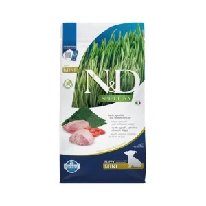 Finální Výprodej N&D SPIRULINA Dog GF Lamb & Wolfberry Puppy Mini 2 kg