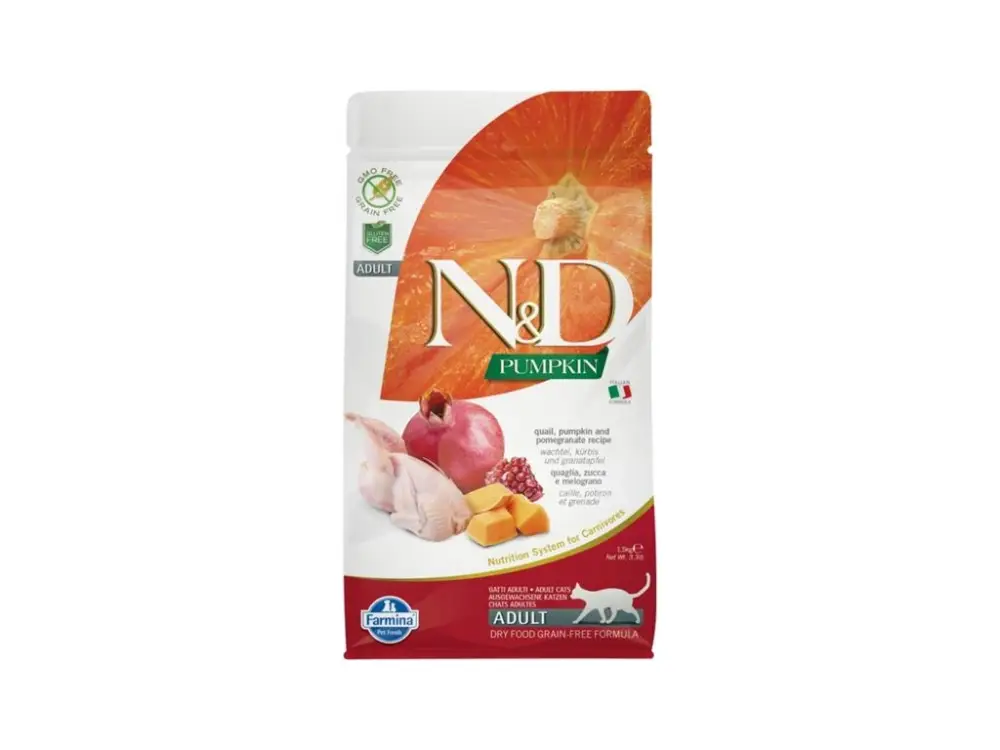 Top Prodej N&D PUMPKIN Cat GF Quail & Pomegranate Adult 300 g