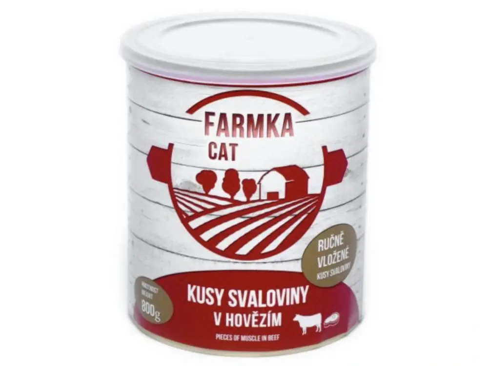 Jen Po Omezenou Doba FARMKA CAT se svalovinou 800g