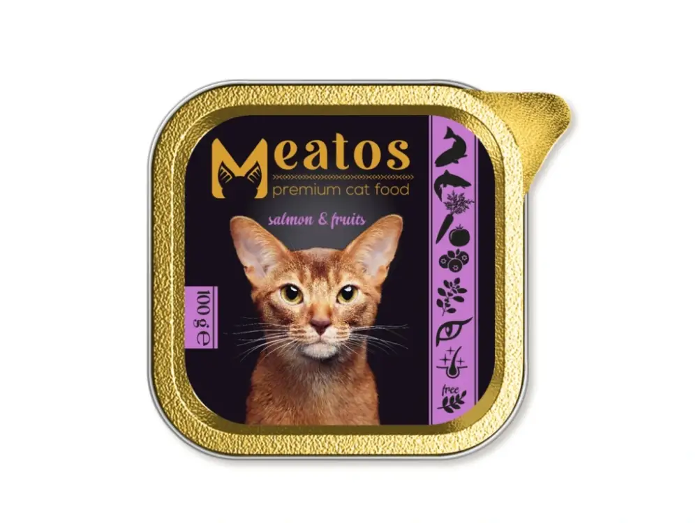 Meatos Cat Salmon & Fruit 100 g Rychlé Dodání