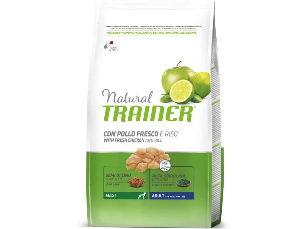 Zlevněný TRAINER Natural Dog Maxi Adult čerstvé kuře 12kg