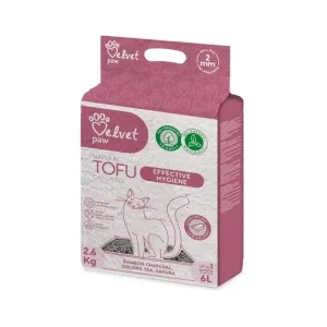 Podestýlka cat Velvet Paw Tofu Effective hygiene 6l / 2,6kg Ověřený
