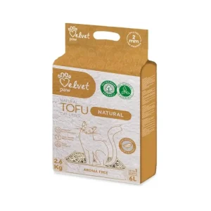 Podestýlka cat Velvet Paw Tofu Natural 6l /2,6kg Finální Výprodej