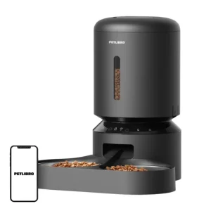 Nejprodávanější Dávkovač krmiva Petlibro Granary s dvojitou miskou, Wifi, 5 l, černá