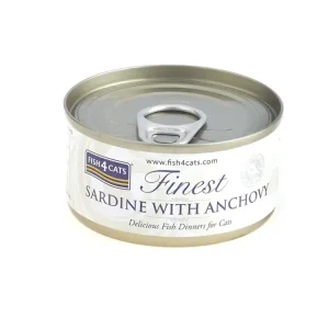 FISH4CATS Konzerva pro kočky Finest sardinka s ančovičkami 70 g Aktuální