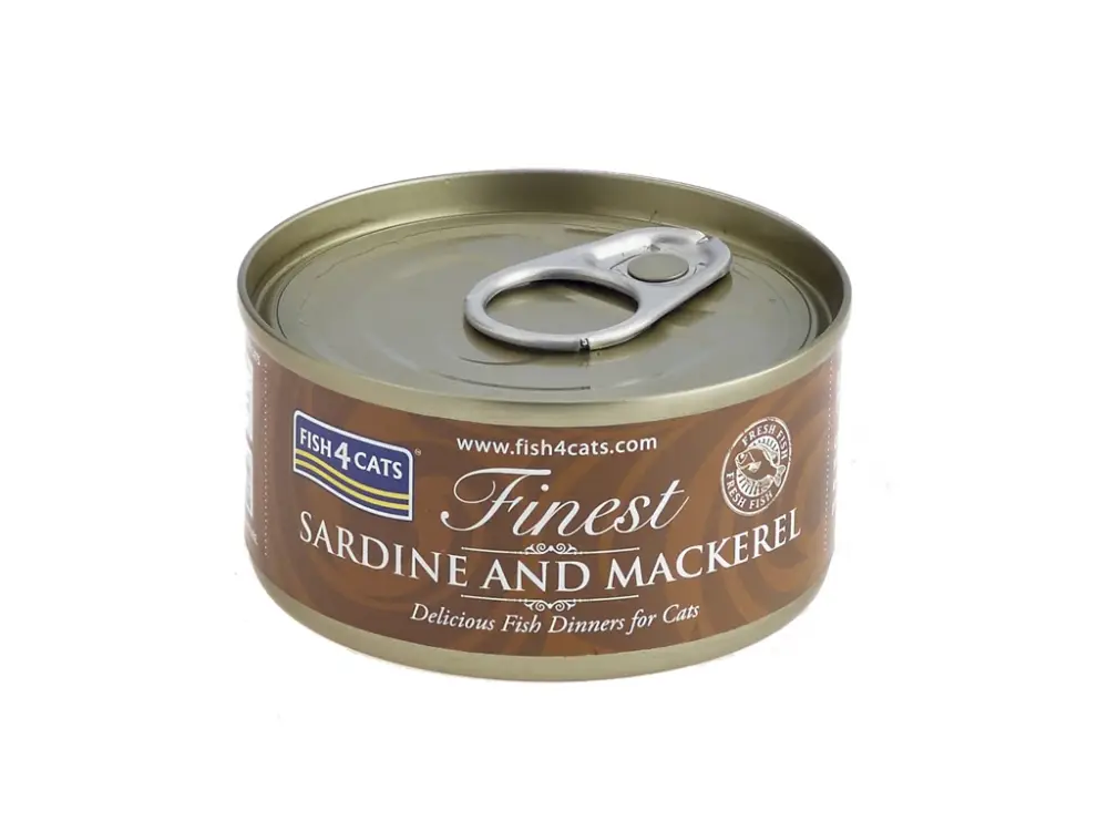 FISH4CATS Konzerva pro kočky Finest sardinka s makrelou 70 g Cenová Bomba