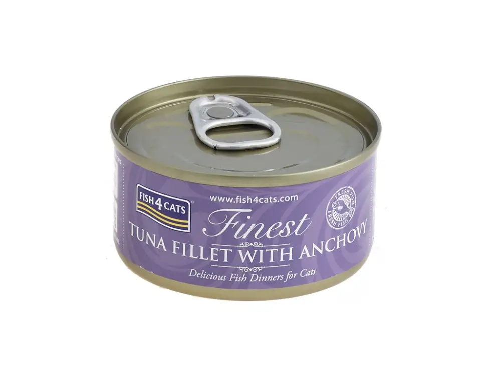 FISH4CATS Konzerva pro kočky Finest tuňák se ančovičkami 70 g Horká Nabídka