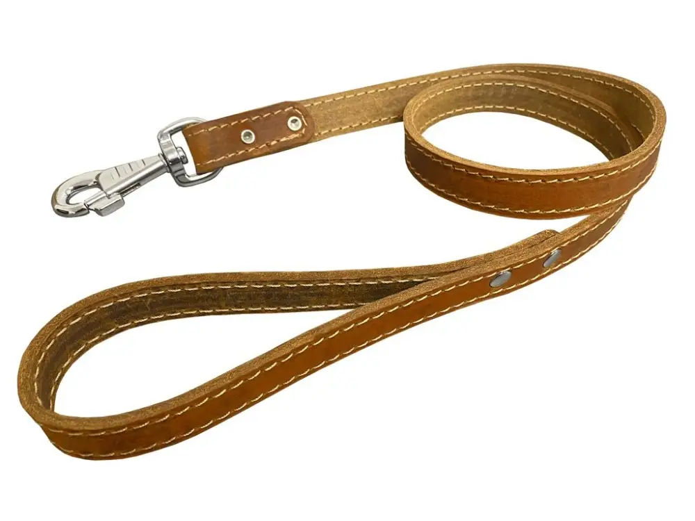 Bafpet Kožené vodítko z mastné kůže 100cm/22mm přírodní Objednat Nyní