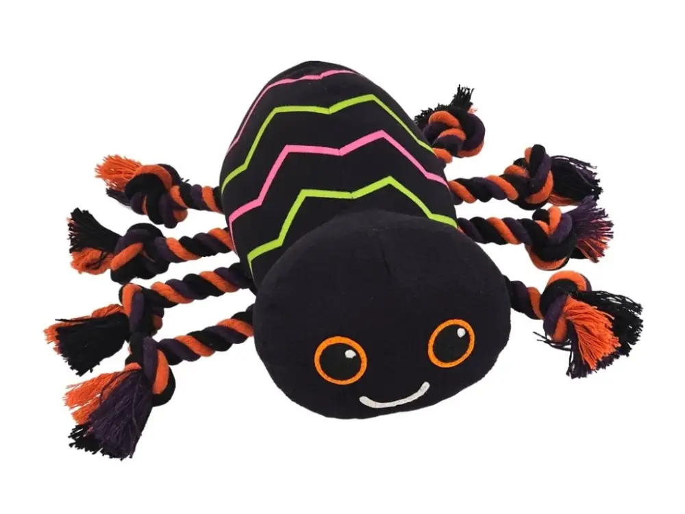 Nobby Halloween plyšová hračka pro psy Pavouk s lanem 21x28cm Přímo Od Výrobce