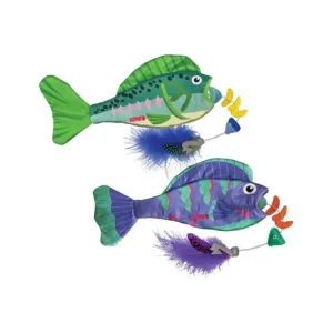 Horká Nabídka Hračka cat KONG Wrangler Angler Fish mix