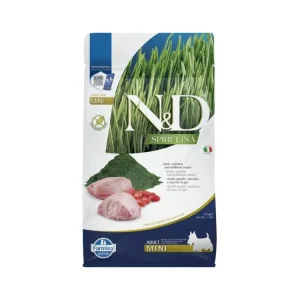 Nová Kolekce N&D SPIRULINA Dog GF Lamb and Goji Adult Mini 800 g