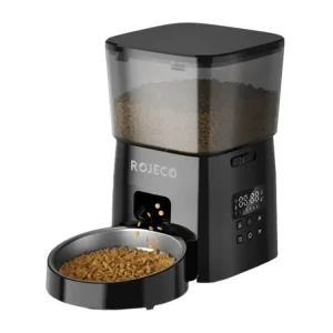 Automatické krmítko pro domácí zvířata Rojeco 2 l v knoflíkovém provedení Akční Cena